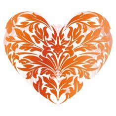 Stylized Valentine's Day Heart N6