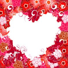 Valentine Flower Frame N2