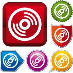 icon series CD (vector)
