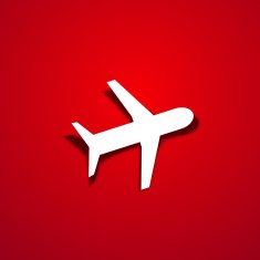 Vector airplane icon background Eps10 N3