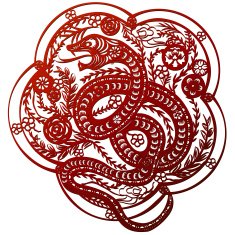 Year of snake decoration