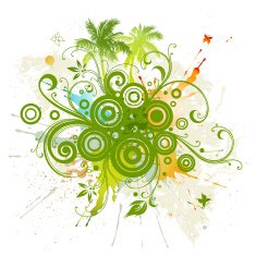 abstract floral background N253