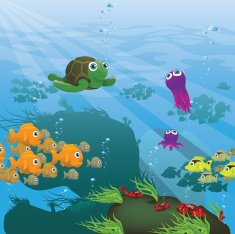 Life Aquatic - Reef Illustration