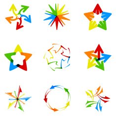 Set of abstract design elements vol 67