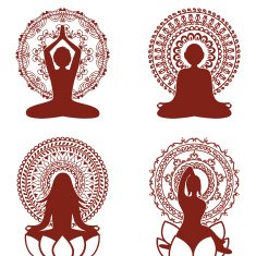 Mehndi Yoga Figures