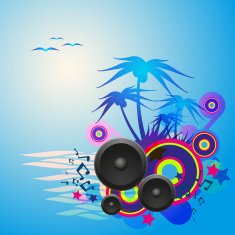 Night Disco Dance Tropical Music Flyer N2