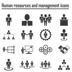 Human resources and management icons N2