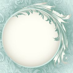 Wedding circle card design