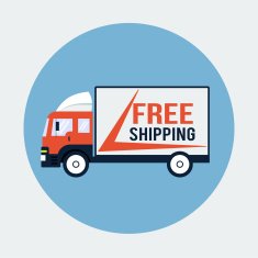 Free Shipping Truck Flat Icon N2