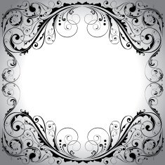 Ornamental Floral Frame N2