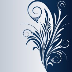 Vector Floral Swirl N16