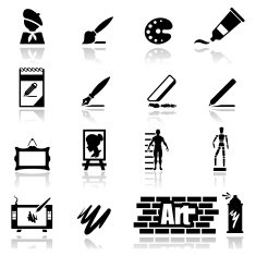 Icons set arts