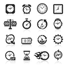 Time & clocks icons