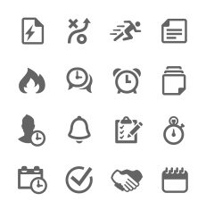 Planing and organization icons