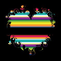 Floral heart shape for your design N3