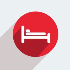 Vector red circle icon on gray background Eps10 N60