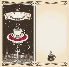 menu with urban landscape N2