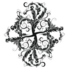 Abstract isolated flourish N5