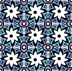 abstract floral pattern N89