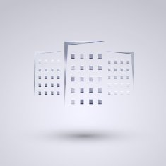 Vector full metal icon on blue background Eps10 N31