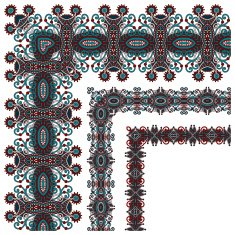 rectangle ornate frame N8