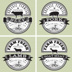 icons pig cow sheep goat N6