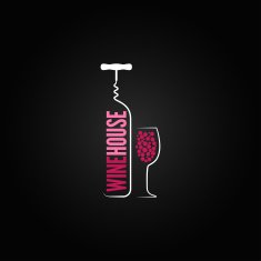 wine bottle glass design menu background N3