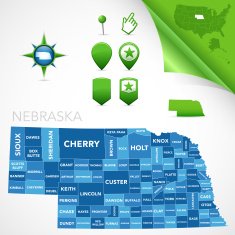 Nebraska County Map N2
