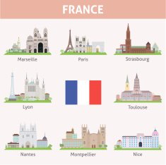 France Symbols of cities N2