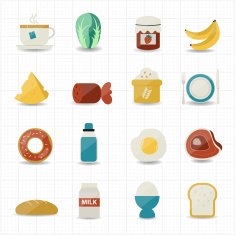Breakfast and Food Icons N2