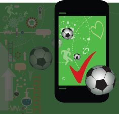 Football Arbitrary with Mobil Phone
