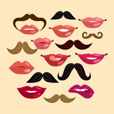 Lips and Mustaches N2