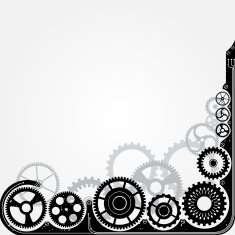 Mechanical cog wheel frame N7