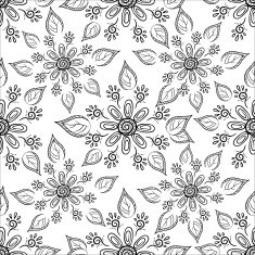 Flower background contours N14