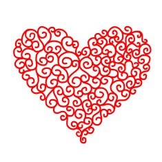 Abstract heart shape for your design N2