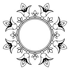 Ornamental Border design element N3