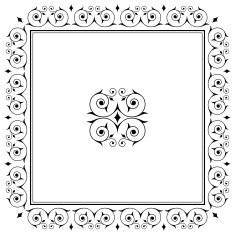 Ornamental Border design element N4