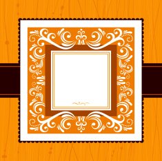 Orange Square Frame N2
