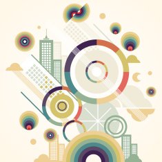 Abstract vector city