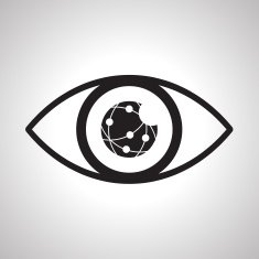 Eyes looking online network