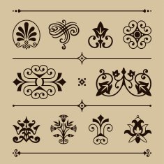 Vintage design elements Vector illustration N2