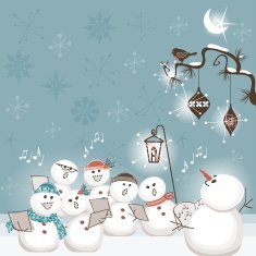 The Snowman choir free image download