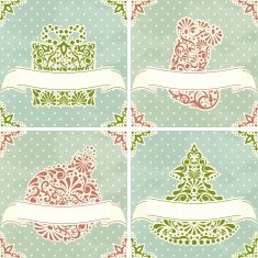 Vintage Christmas Cards N8