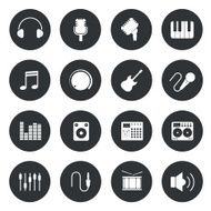 Music circle Icons