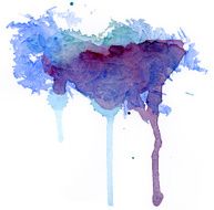 Abstract painted blob