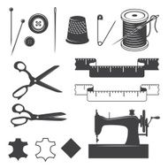 Set of sewing desinged elements N2