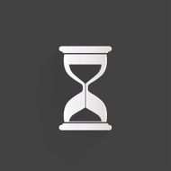 Sand clock icon Glass timer symbol N5