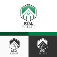 Real Estate Symbol Template Vector Elements Brand Icon Design Illustration