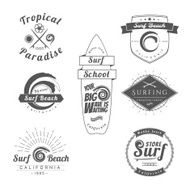 Vintage Surfing Labels