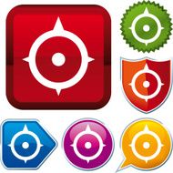 icon series compass (vector)